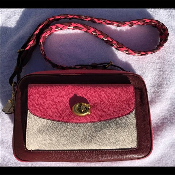 Coach Bags Coach Cassie Camera Bag Chalkconfetti With Woven Strap